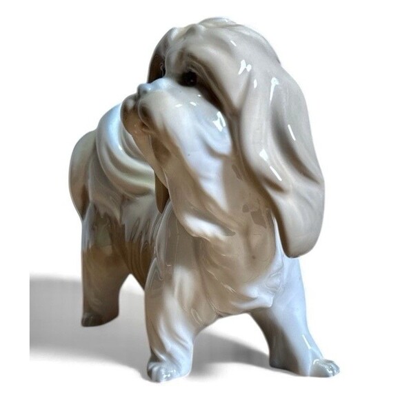 Lladro Lhasa Apso Dog Figurine 4642 Porcelain Retired Collectible VTG Shih-Tzu - Picture 4 of 10